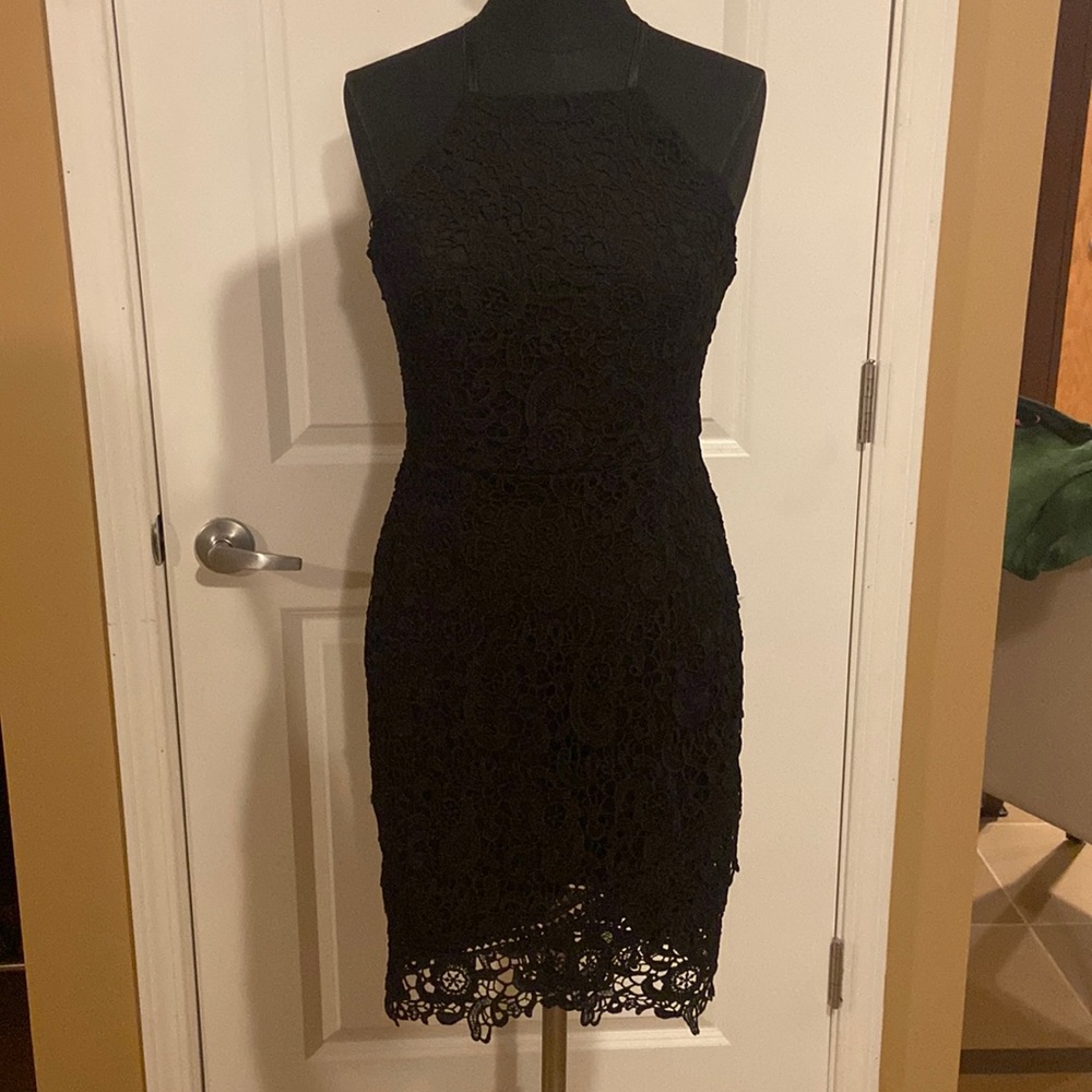 Black Lace Francesca Dress